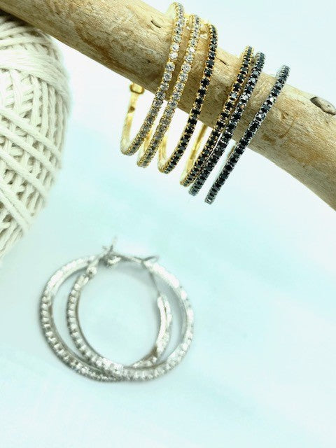Pendientes Aros Circonitas