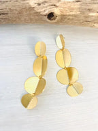 Pendientes  Acero Rayado 14
