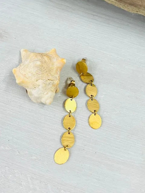 Pendientes  Acero Rayado 19