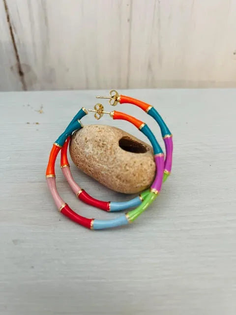 Pendientes  Aros Esmaltados
