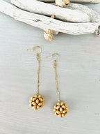 Pendientes Bola Madera