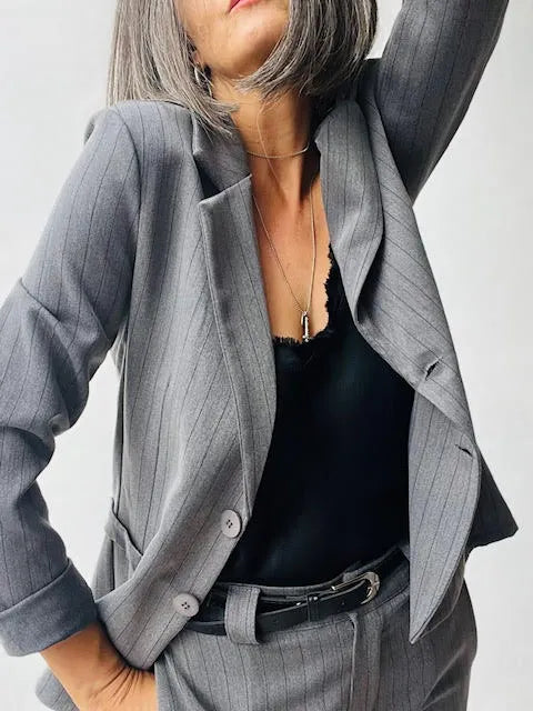Blazer Raya Diplomática Gris