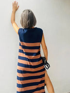 Vestido Punto Rayas M/N