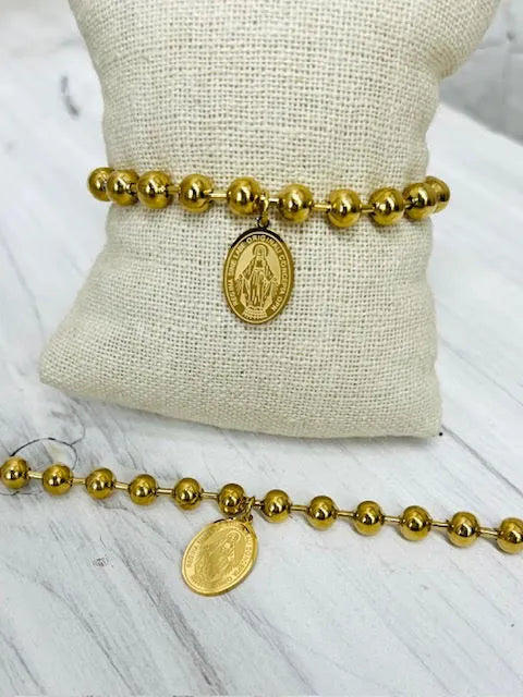 Pulsera Bolas Virgen