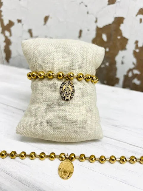 Pulsera Bolas Virgen