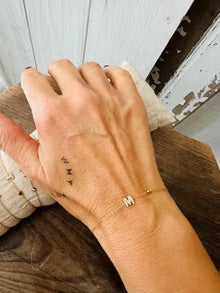 Pulsera Letras Mini Circonios