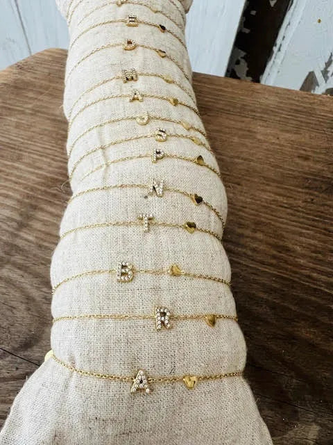 Pulsera Letras Mini Circonios