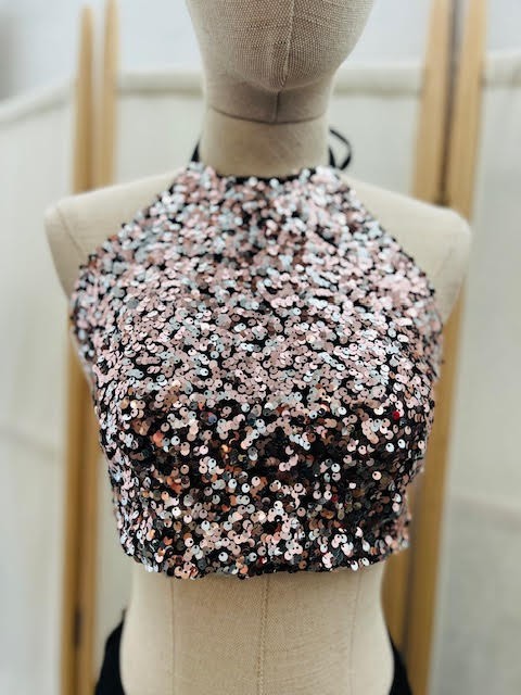 Top Halter Lentejuela Varias