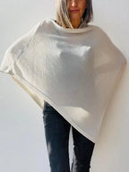 Poncho Punto Metal Blanco