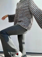 Pantalones Malla  Flare Gris