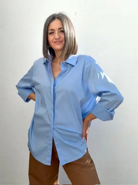 Camisa Martina Celeste