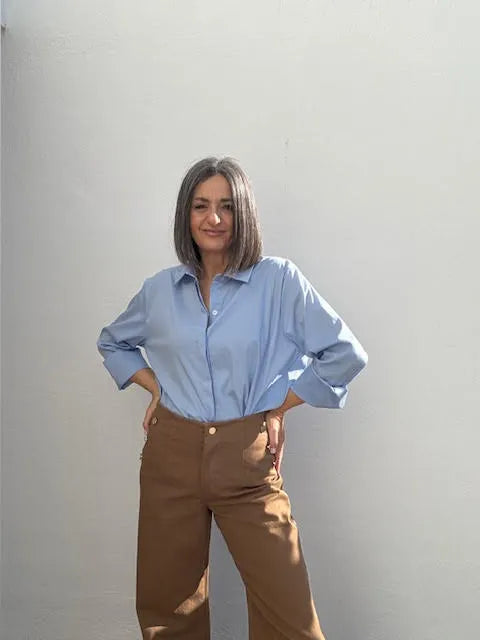 Camisa Martina Celeste