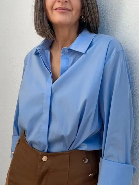 Camisa Martina Celeste