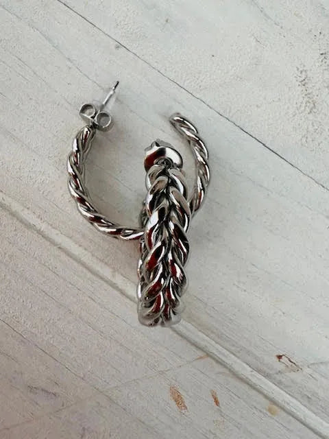 Pendientes  Trenza