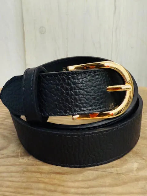 Cinturón Piel Negro