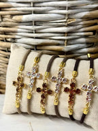 Pulsera Cruz Cristal