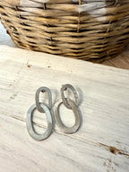 Pendientes  Acero Rayado 22