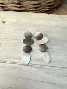 Pendientes  Acero Rayado 24