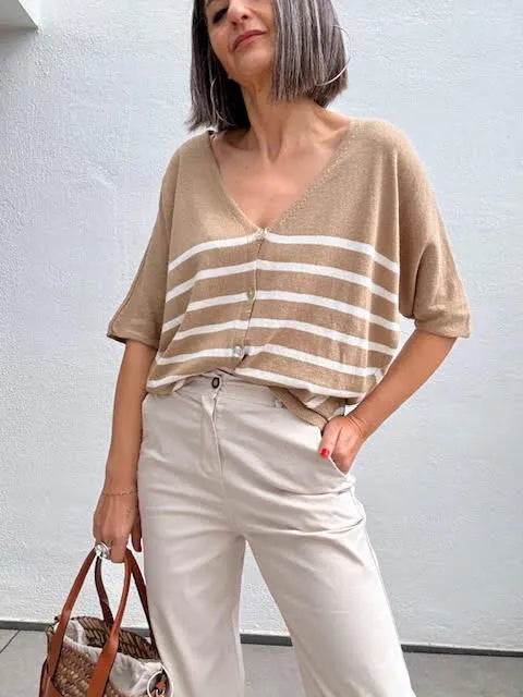Pantalones Chino Beige Low
