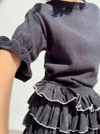 Falda Volantes Negro