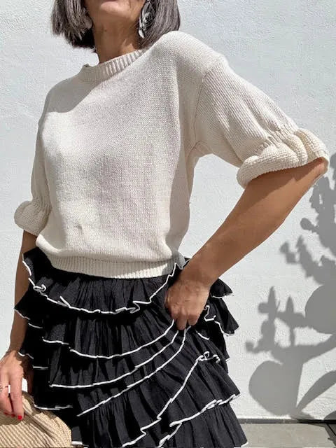 Falda Volantes Negro