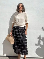 Falda Volantes Negro