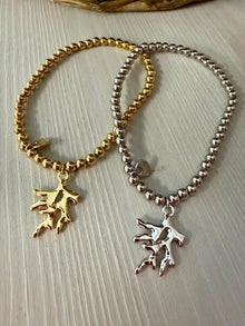 Pulsera Bolas Coral