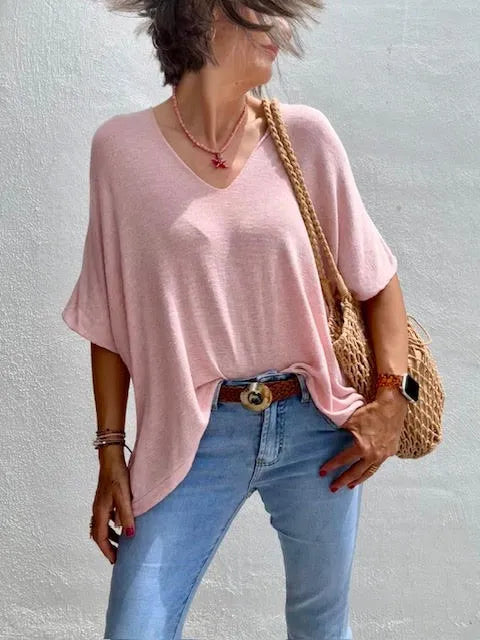 Jersey  PuntoLino Rosa