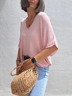 Jersey  PuntoLino Rosa