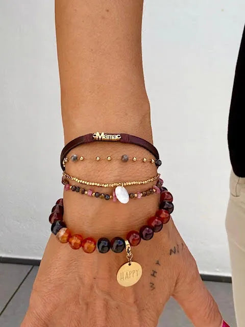 Pulsera Cuero Mama