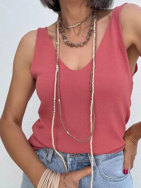 Top Básico Punto Fresa