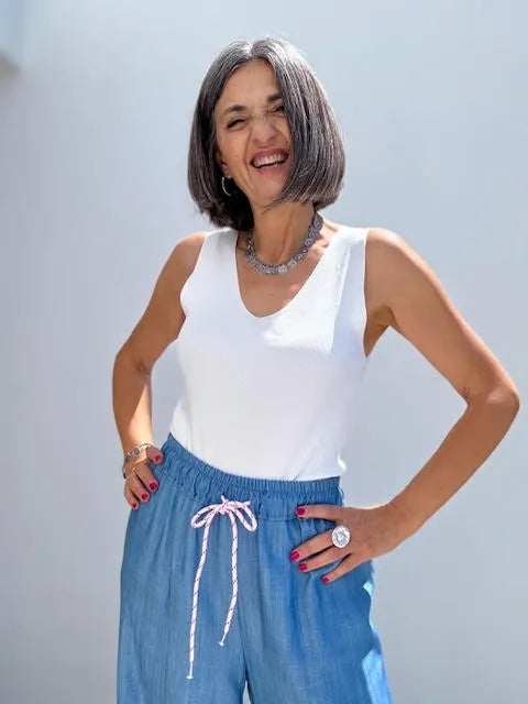Top Básico Punto Blanco 2