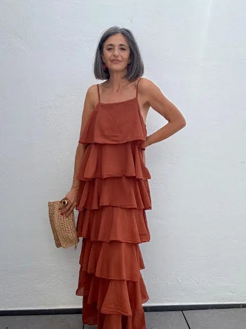 Vestido Volantes Caldera