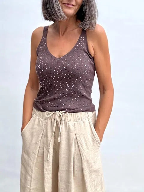 Top Brillis Marrón