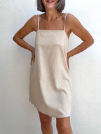 Vestido Amarena Beige