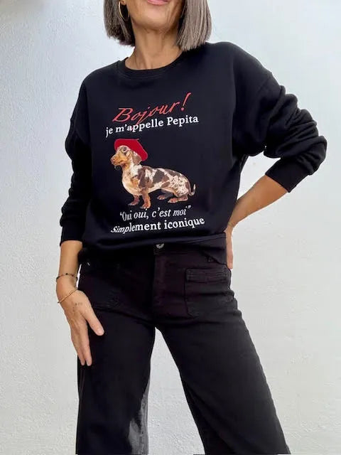 Sudadera Pepa Negra
