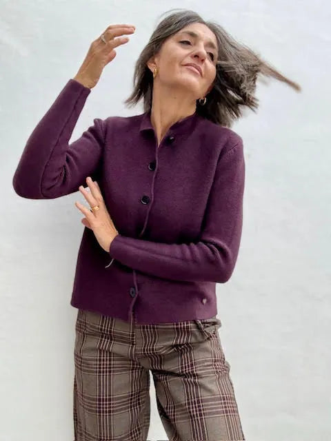 Chaqueta Rebeca Berenjena