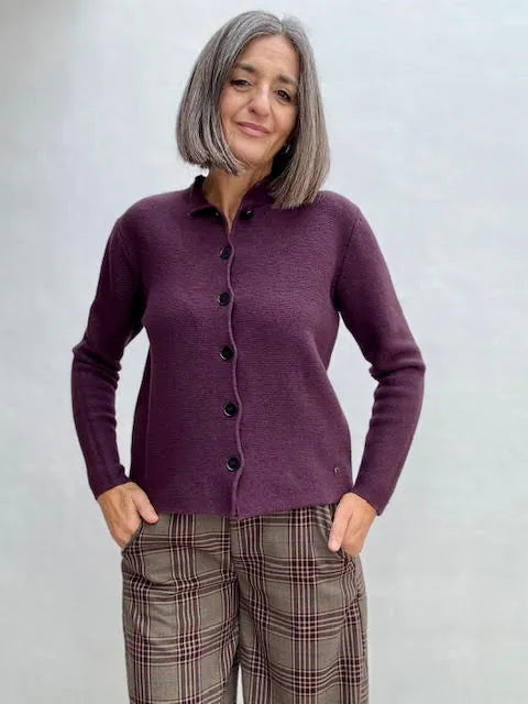 Chaqueta Rebeca Berenjena