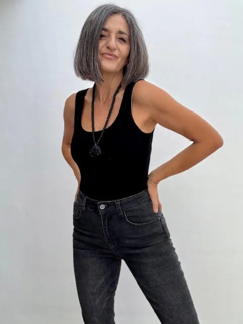 Top Canalé Invierno Negro