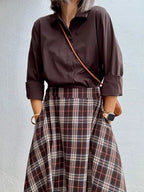 Camisa Helena Marrón Choco