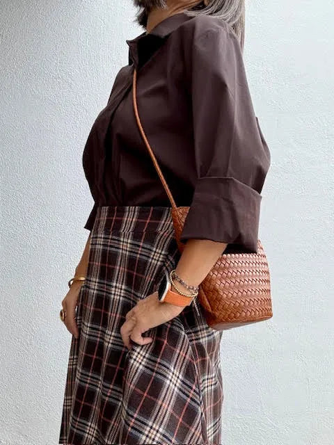 Camisa Helena Marrón Choco