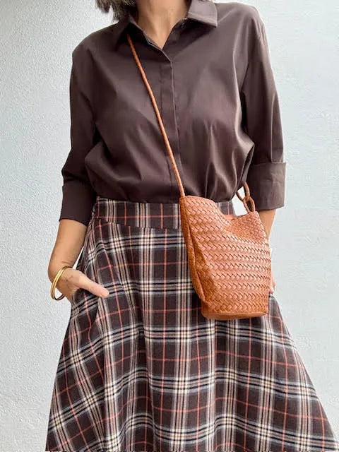 Camisa Helena Marrón Choco