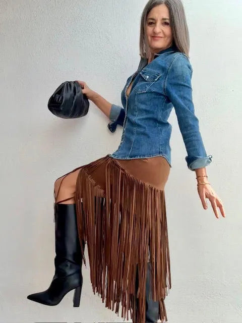 Falda Antelina Flecos