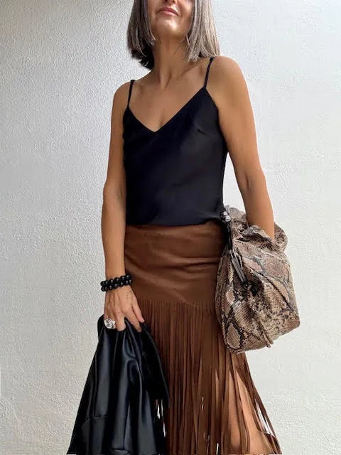 Falda Antelina Flecos