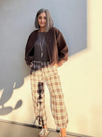 Pantalones Cuadros Bombacho