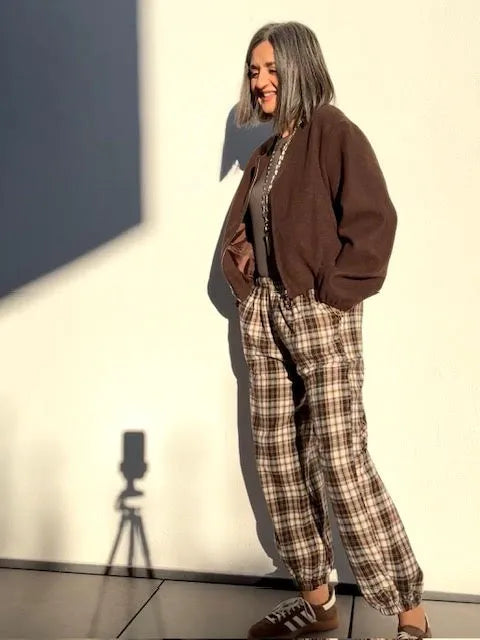 Pantalones Cuadros Bombacho