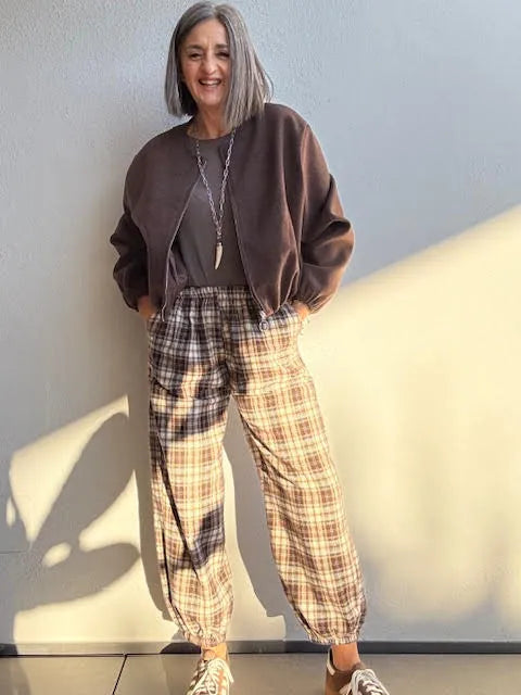Pantalones Cuadros Bombacho