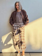 Pantalones Cuadros Bombacho