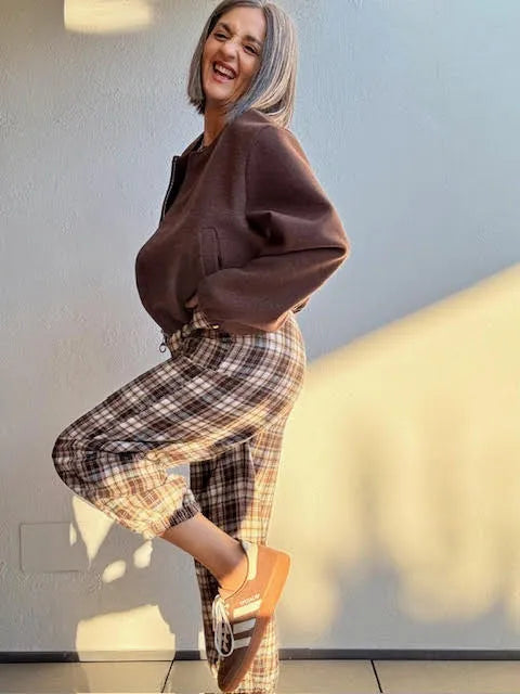 Pantalones Cuadros Bombacho
