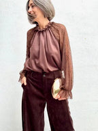 Blusa Olivia Marrón